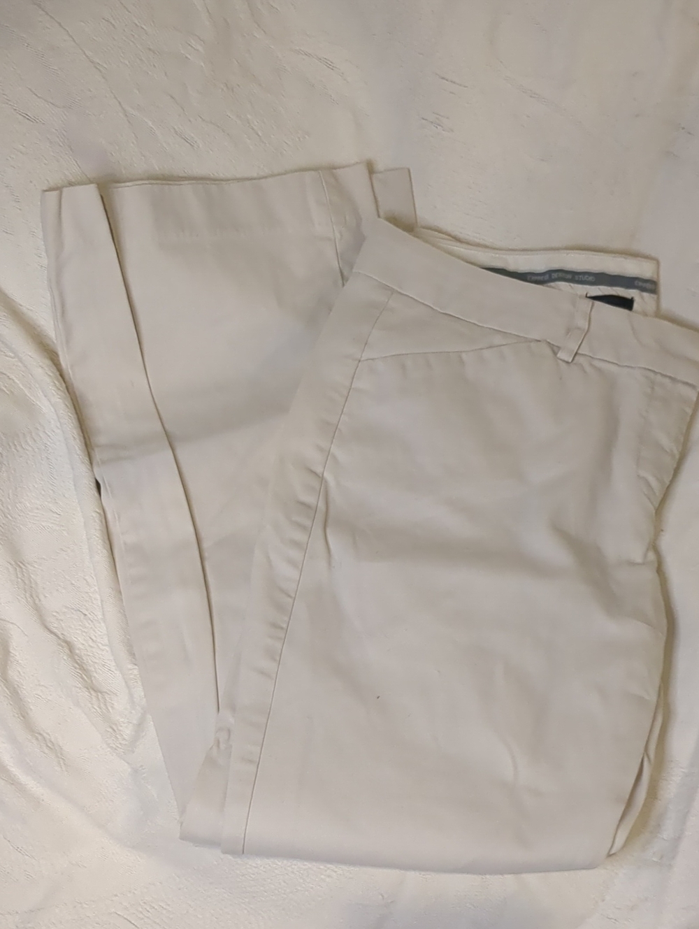 Express Editor Light Cream Trousers
